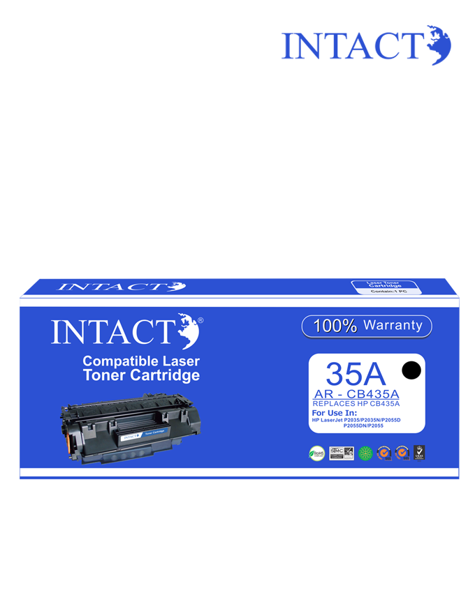 Intact Compatible with HP 35A (AR-CB435A) Black
